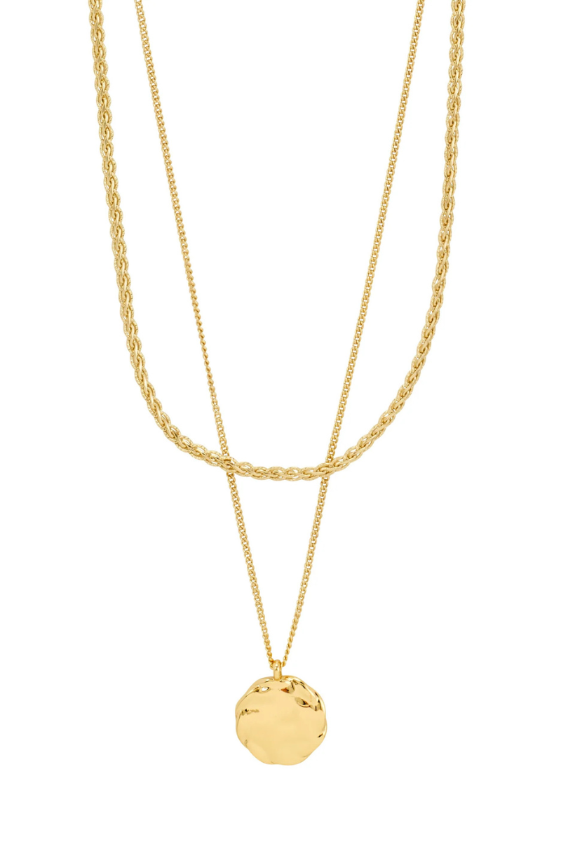 DECLAN 2 IN 1 GOLD PLATED NECKLACE