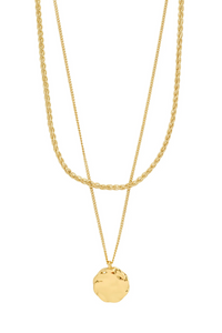 DECLAN 2 IN 1 GOLD PLATED NECKLACE