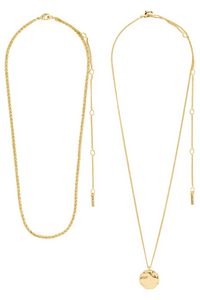 DECLAN 2 IN 1 GOLD PLATED NECKLACE
