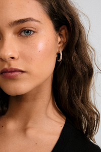 TATUM LG GOLD PLATED EARRINGS
