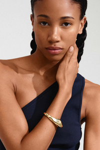 DUNE GOLD PLATED CHUNKY BANGLE