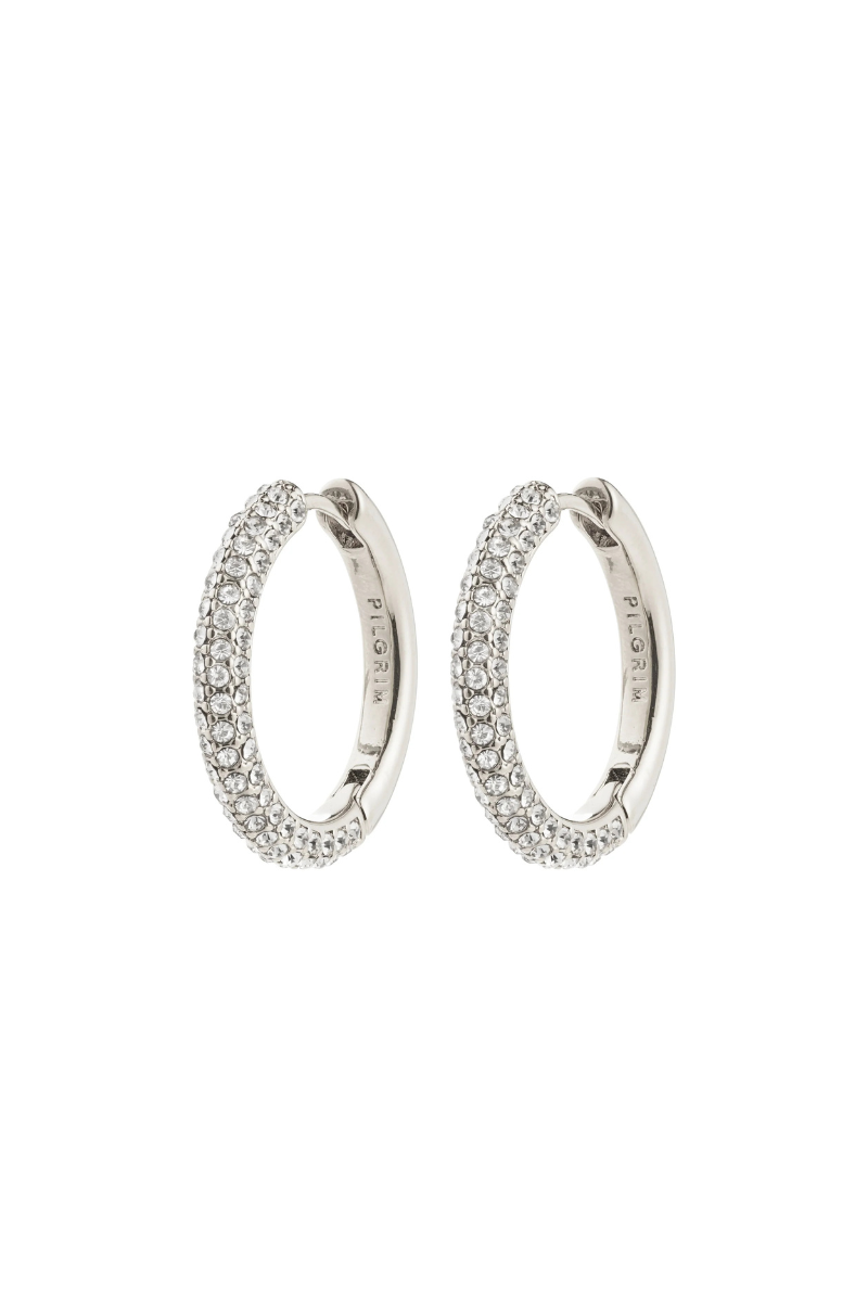 TATUM LG SILVER PLATED EARRINGS