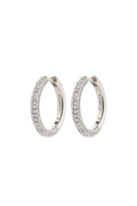 TATUM LG SILVER PLATED EARRINGS