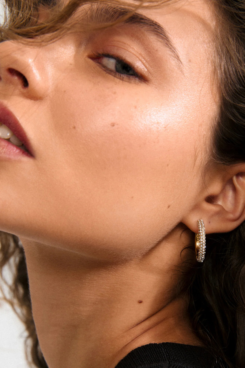 TATUM LG GOLD PLATED EARRINGS