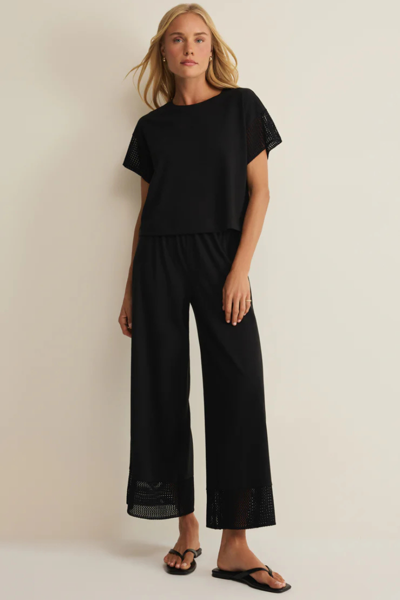 BANYAN CROCHET TOP-BK