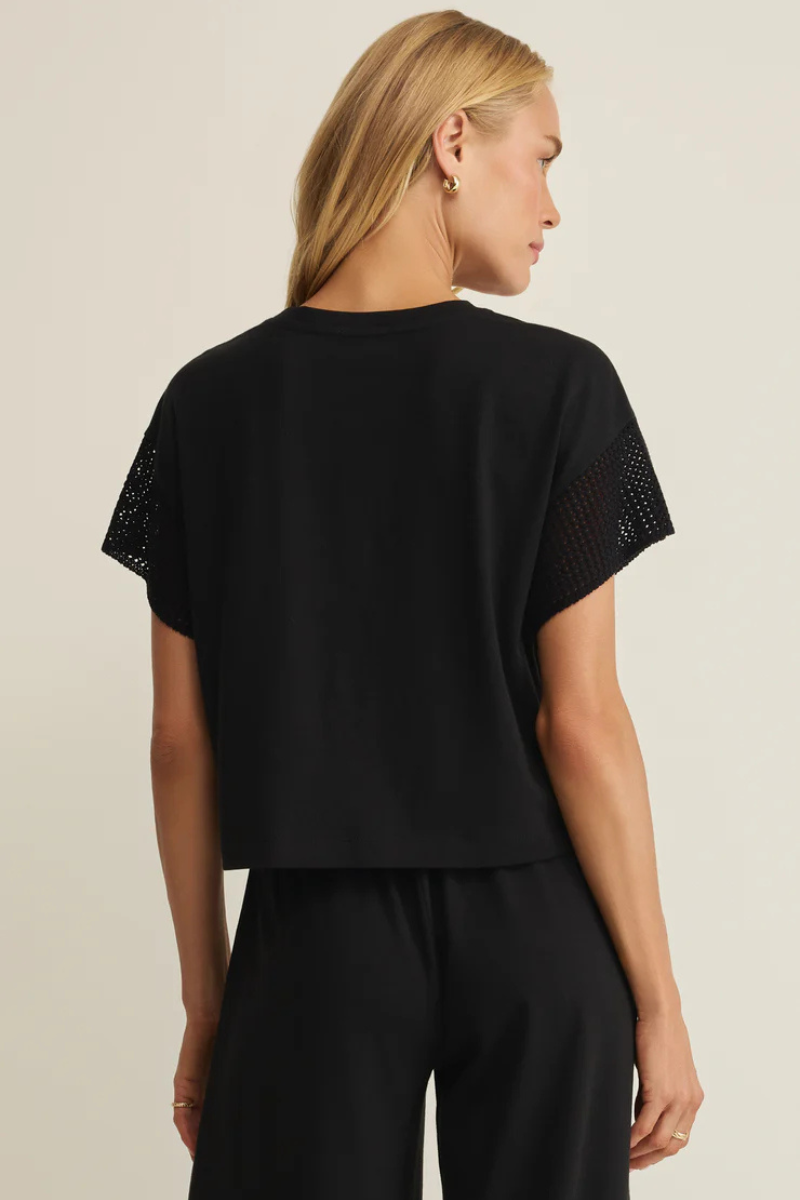 BANYAN CROCHET TOP-BK