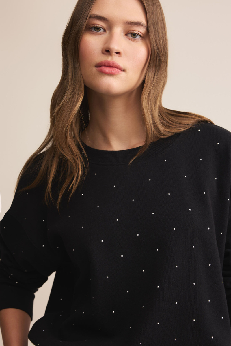 SPARKLE CREW NECK SWEATSHIRT
