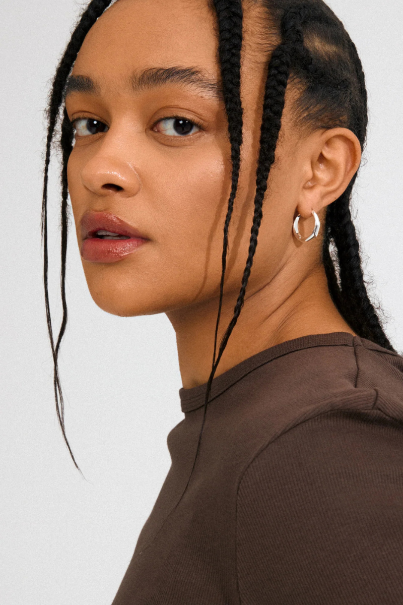 HARRISON SILVER PLATED EARRINGS