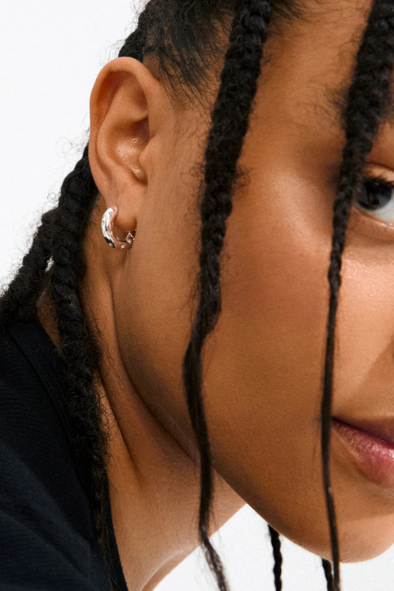 NEVAEH SILVER PLATED EARRINGS