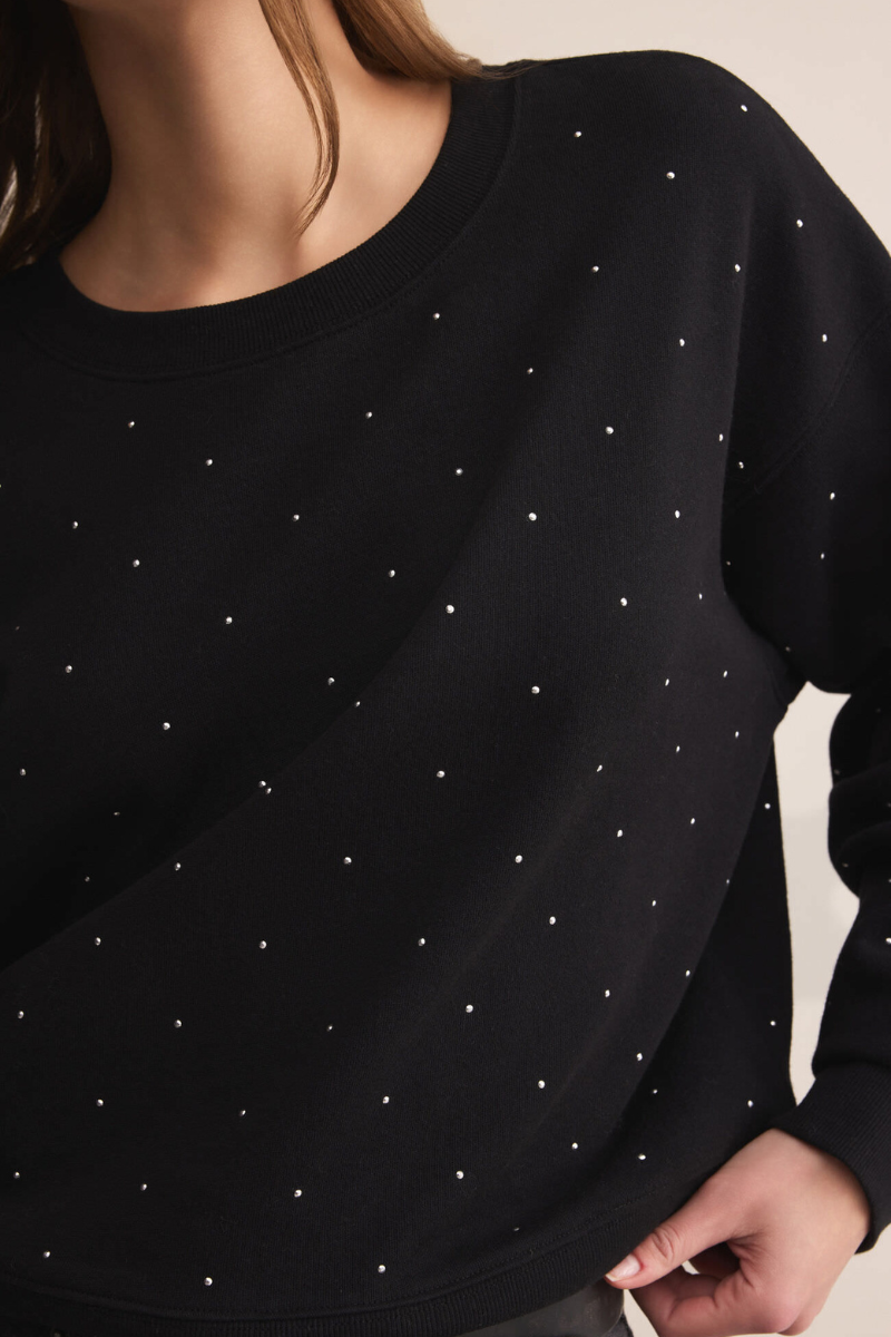 SPARKLE CREW NECK SWEATSHIRT