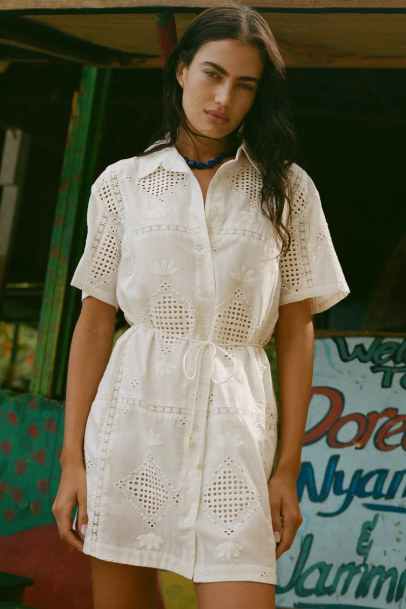 ANNABELLE EYELET DRESS