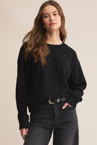 SPARKLE CREW NECK SWEATSHIRT