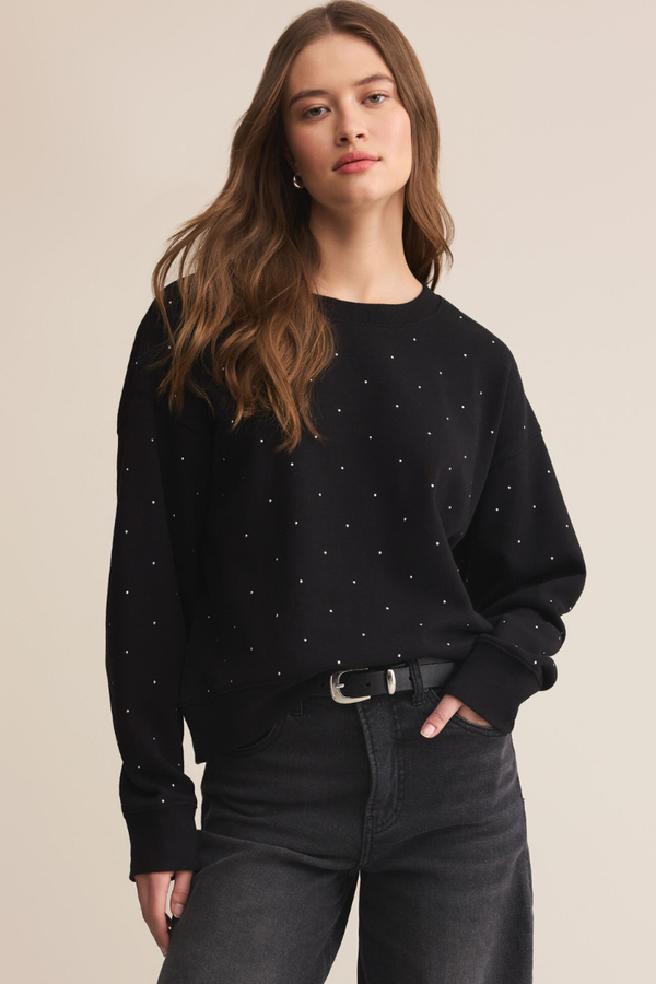 SPARKLE CREW NECK SWEATSHIRT