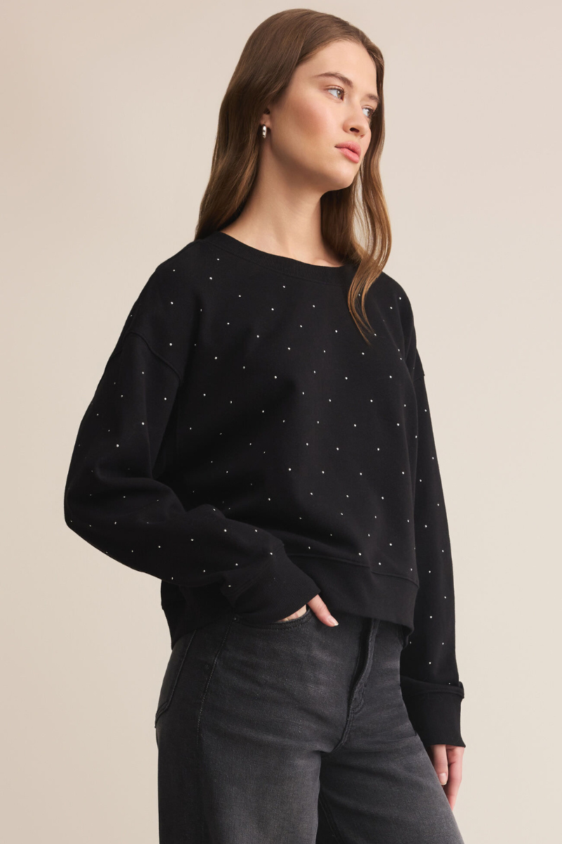 SPARKLE CREW NECK SWEATSHIRT