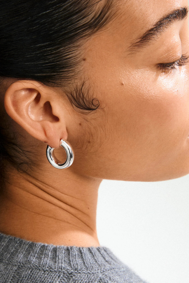 PHASE LG SILVER PLATED EARRINGS