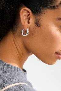 PHASE LG SILVER PLATED EARRINGS