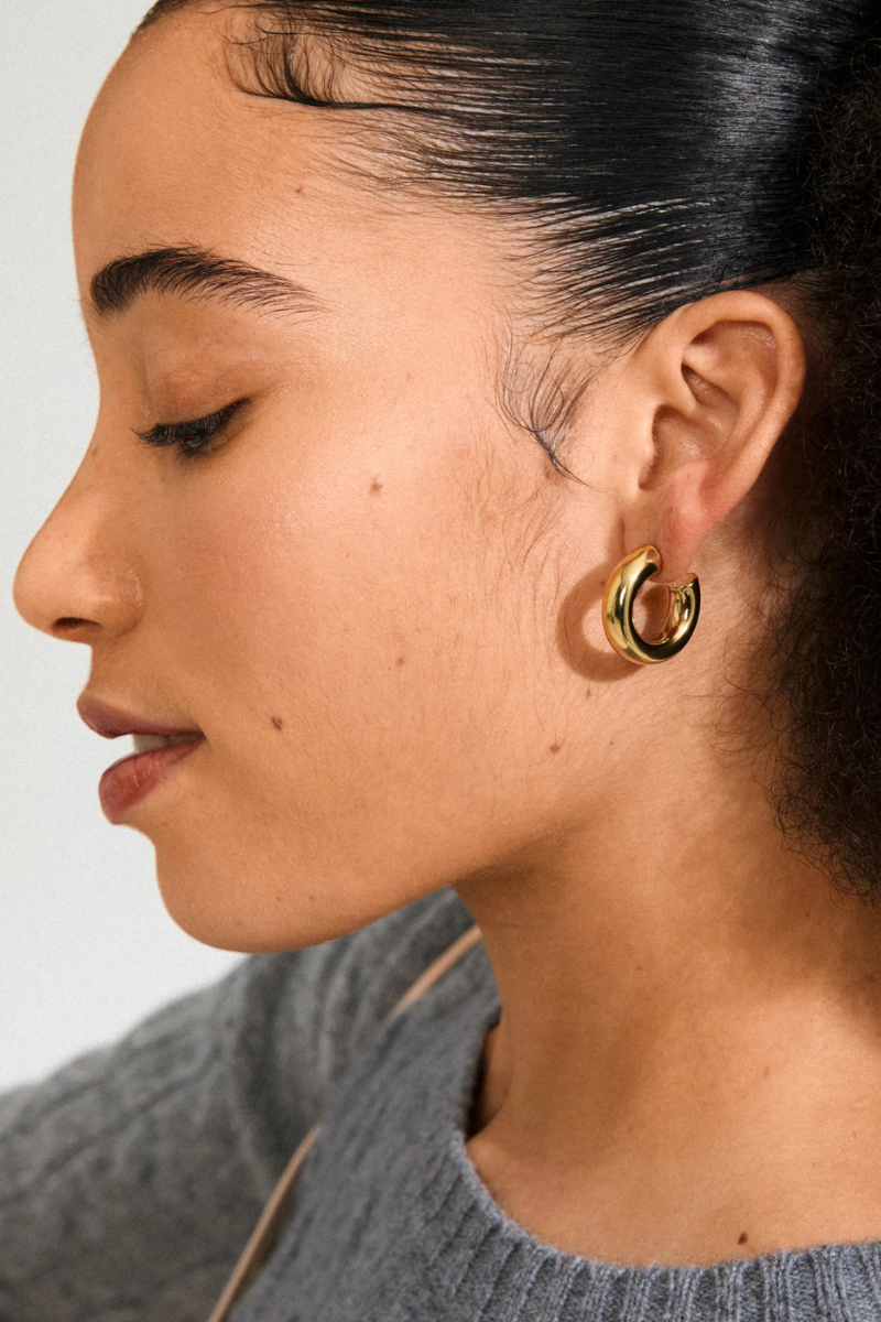 PHASE LG GOLD PLATED EARRINGS