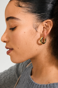 PHASE LG GOLD PLATED EARRINGS