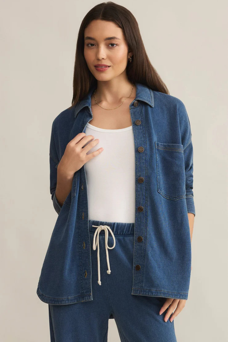 ALL DAY KNIT DENIM JACKET-VI