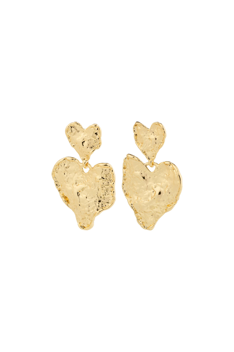 RYAN HEART GOLD PLATED EARRING