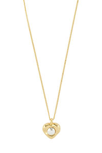 NOVA HEART GOLD PLATED NECKLACE
