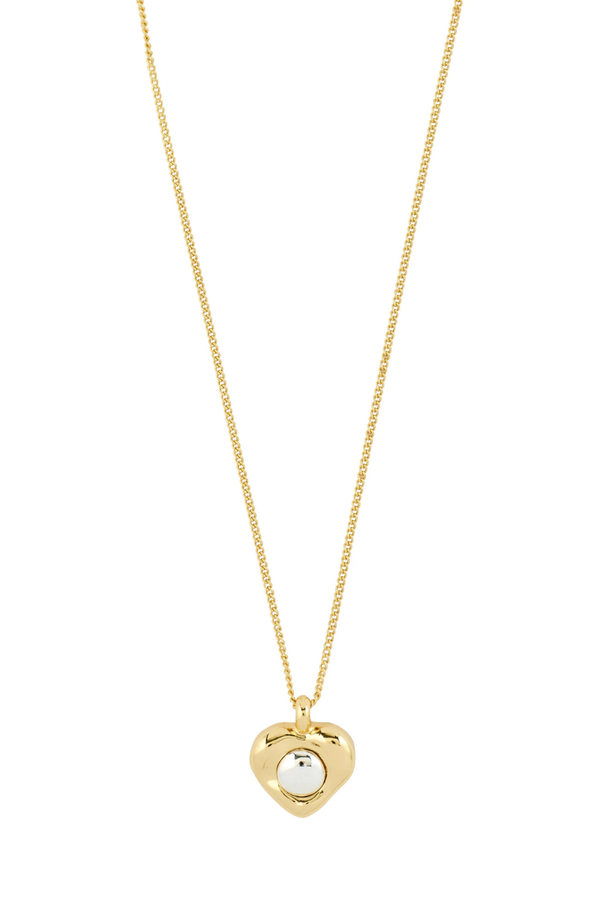NOVA HEART GOLD PLATED NECKLACE
