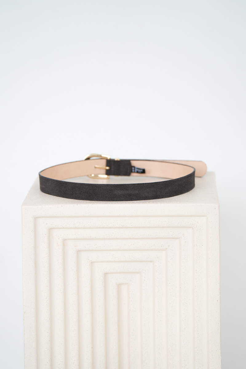 LYSANDER GENUINE SUEDE BELT-BR