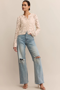 ROSALYN DIAMOND SWEATER CARDIGAN-CR