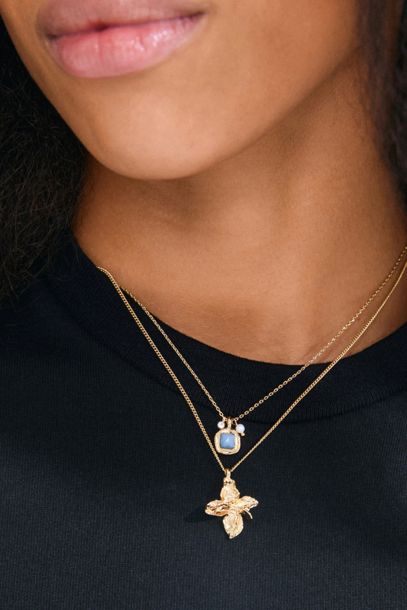 TRACE 2 IN 1 GOLD PLATED NECKLACES