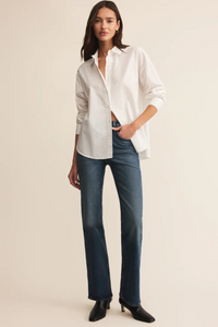 ELEVATED POPLIN BUTTON UP