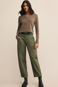 FERRIS RIBBED HENLEY TOP