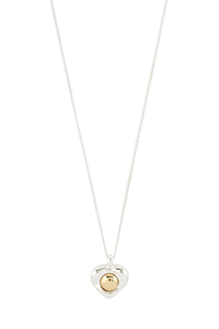 NOVA HEART SILVER PLATED NECKLACE