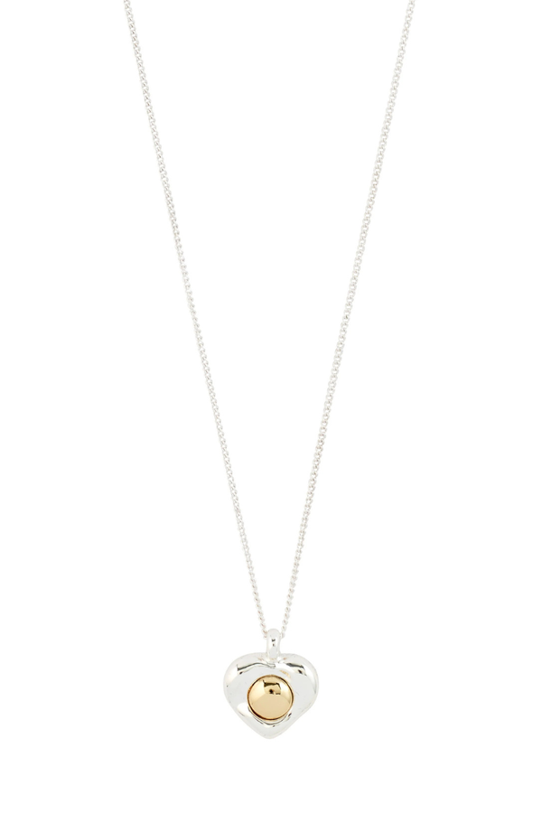 NOVA HEART SILVER PLATED NECKLACE