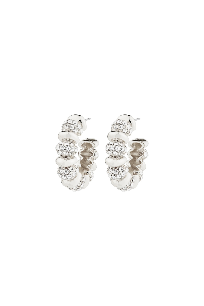 DELPHINE SILVER PLATED EARRINGS