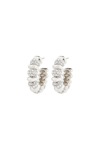 DELPHINE SILVER PLATED EARRINGS