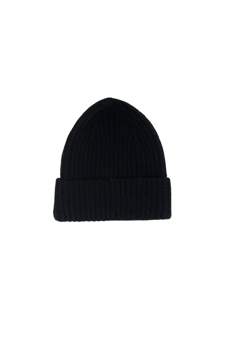 KNIT BEANIE-BK