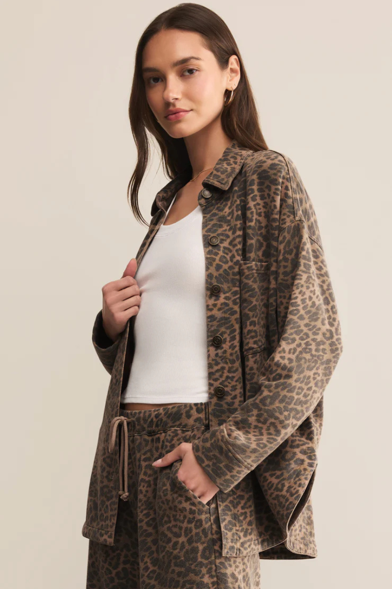 ALL DAY KNIT LEOPARD JACKET