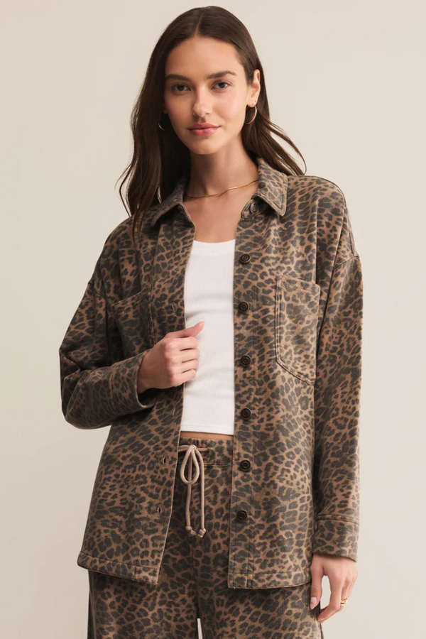 ALL DAY KNIT LEOPARD JACKET