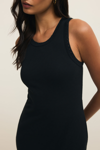 CLARKE MIDI DRESS-BK