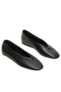 LENI LEATHER BALLET FLAT-BK