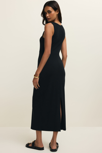 CLARKE MIDI DRESS-BK