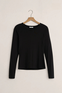 SECOND SKIN CREW LONG SLEEVE TOP-BK