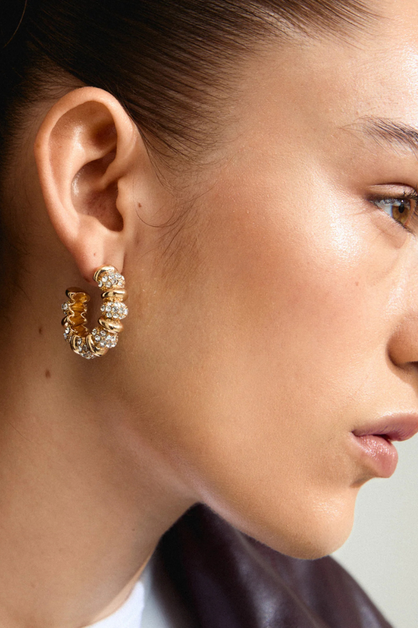 DELPHINE GOLD PLATED EARRINGS