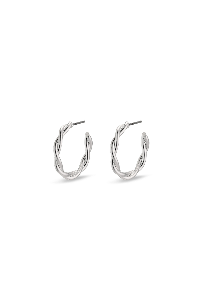 NAJA SILVER PLATED EARRINGS-MD