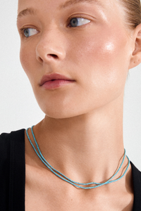 HAZE 2-IN-1 BEAD GOLD PLATED NECKLACE-TU