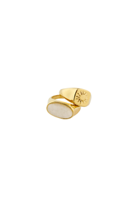 PRISM 2-IN-1 GOLD PLATED RINGS
