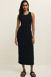 CLARKE MIDI DRESS-BK