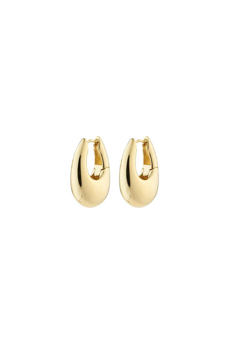 AUTUMN GOLD PLATED HOOP EARRINGS