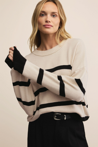 JORDANE STRIPED SWEATER