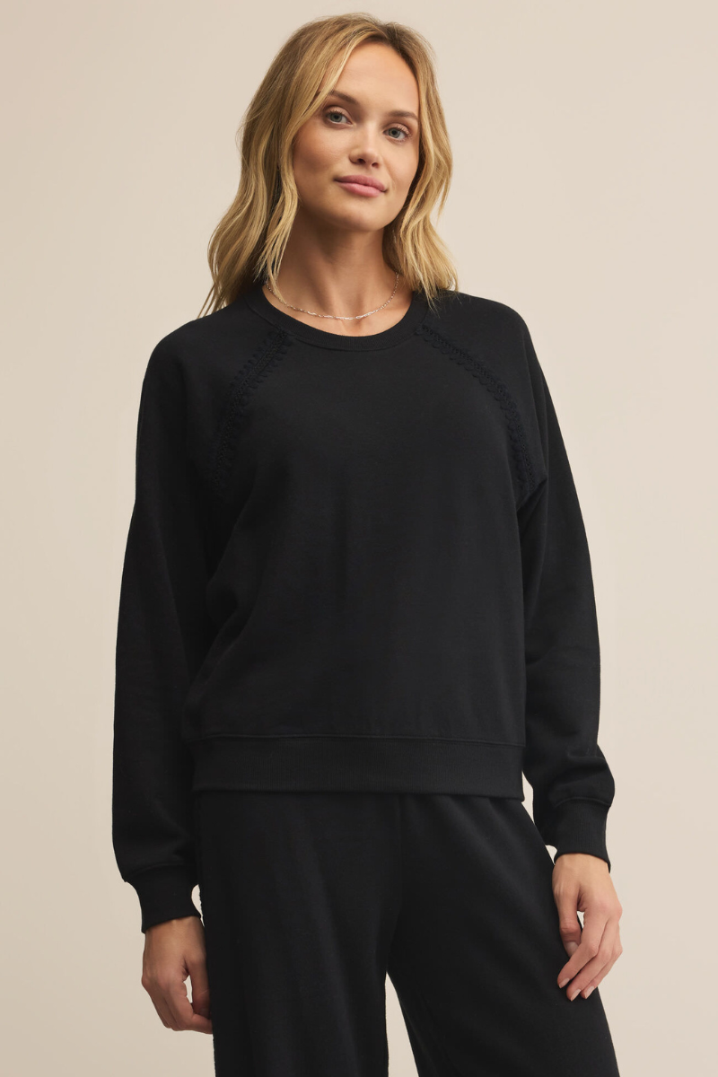 ALL AROUND FRENCH TERRY SWEATSHIRT-BK